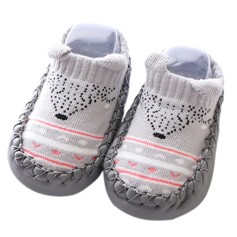 Baby Toddler First Walkers for Boy Girl Shoes Newborn Infant Anti Slip Knitted Cartoon Non-Slip Casual Ankle Sneaker 0-24 Months